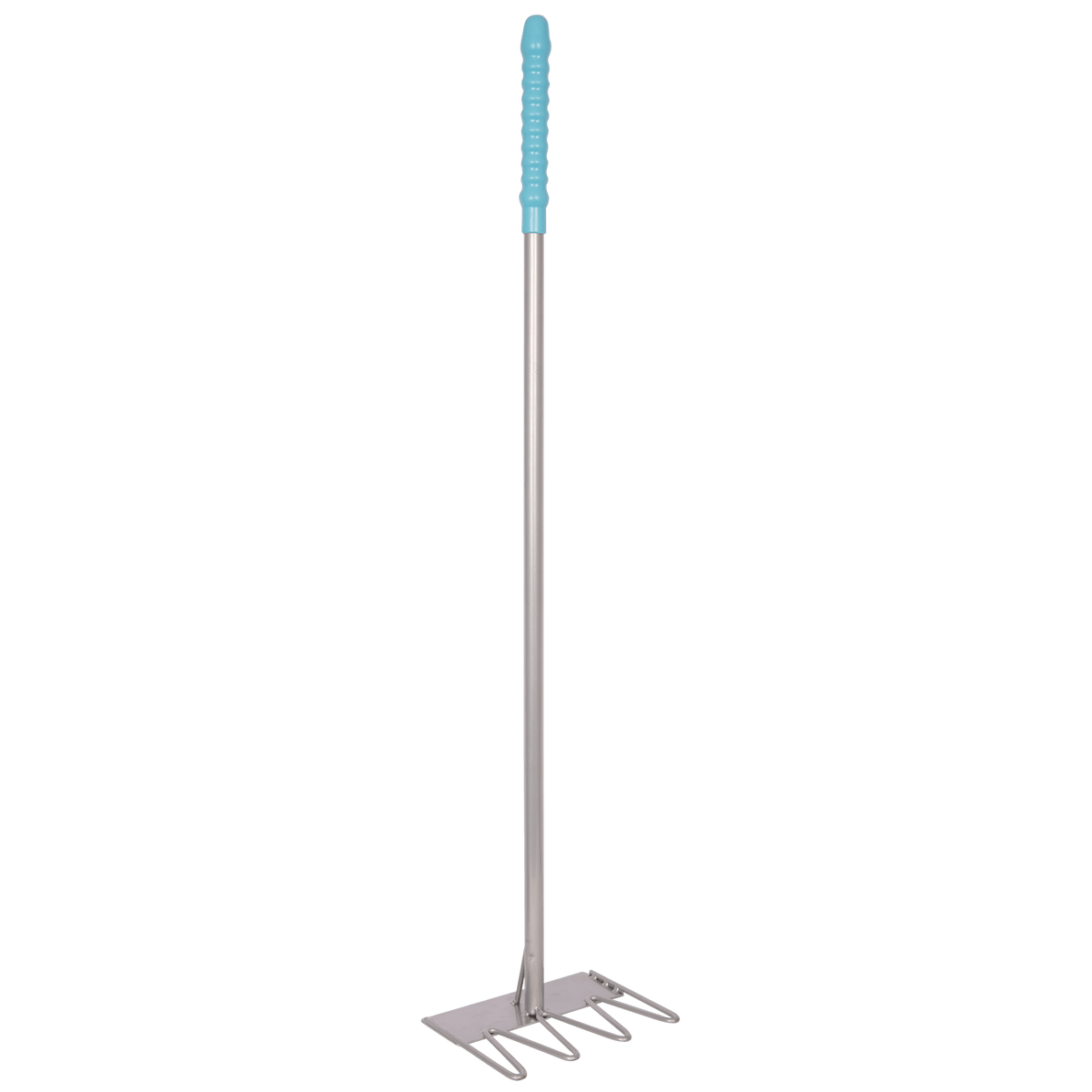 Tidee™ traditionel metalrive med fire tænder – Lyseblå