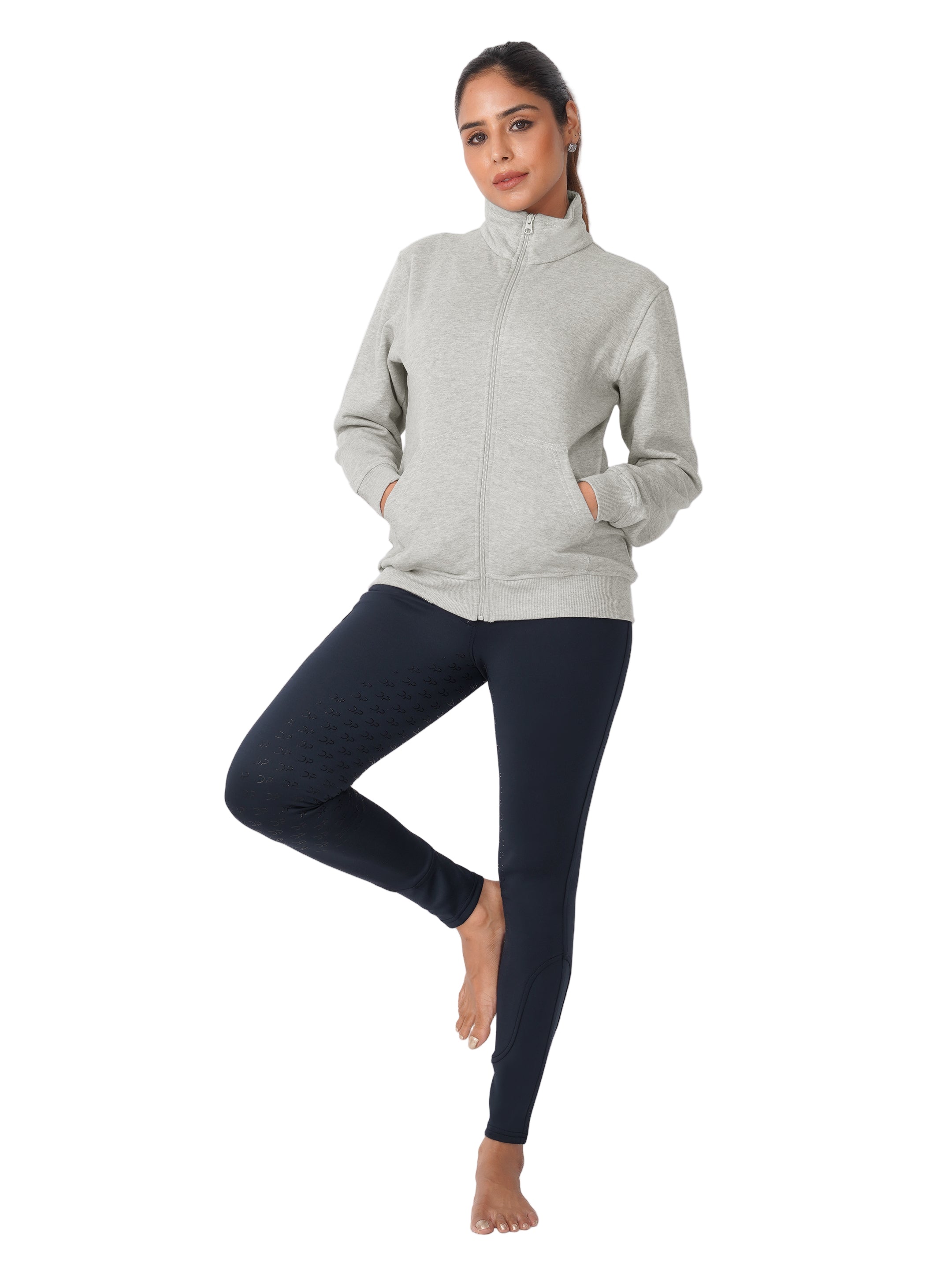 Dichs Performance Zip Sweat – Light Grey