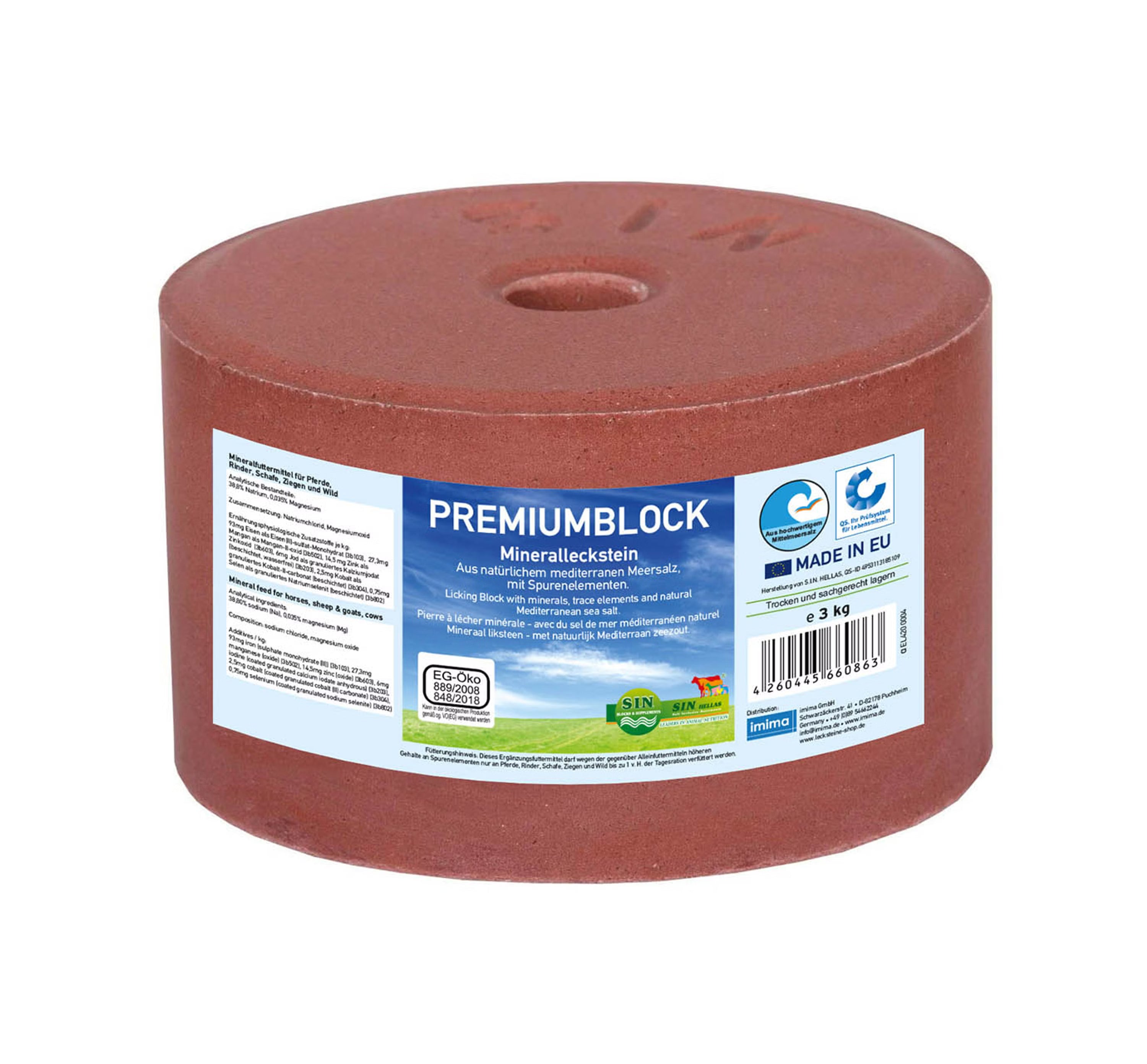 PREMIUMBLOCK Mineralsten 3 kg